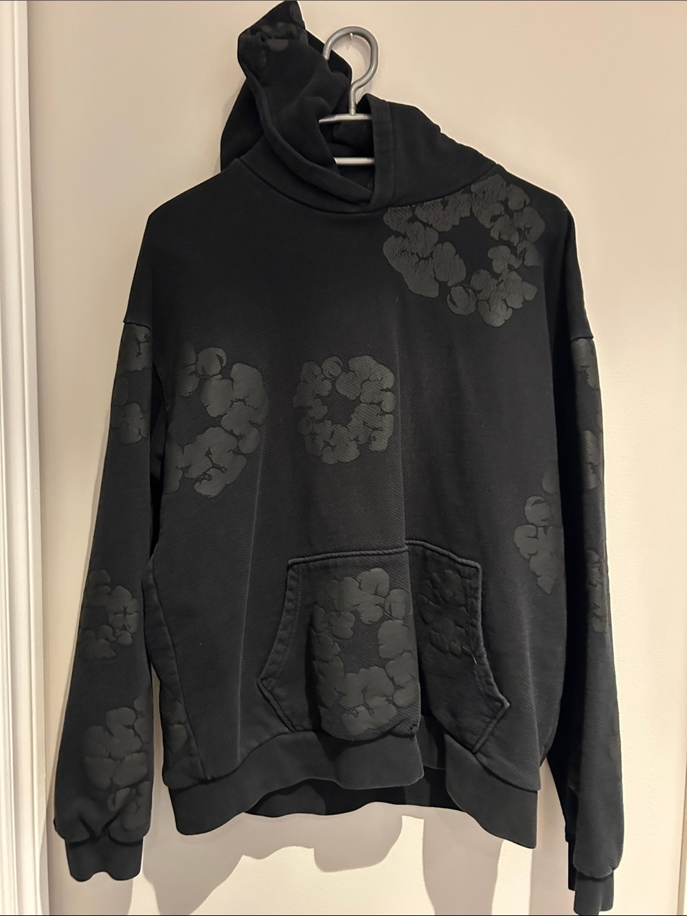 Denim Tears Cotton Wreath Black Hoodie